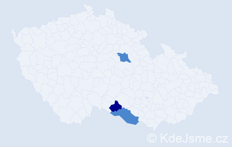 Příjmení: 'Dobrozenský', počet výskytů 5 v celé ČR