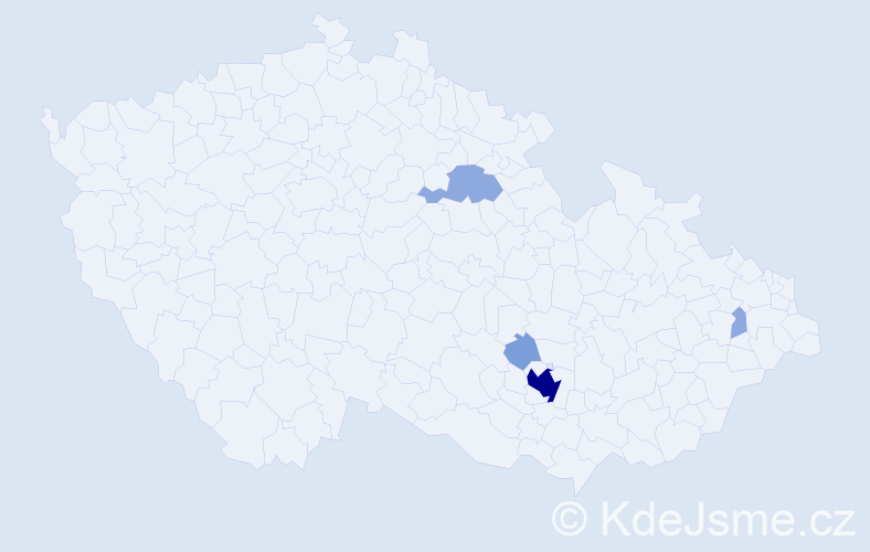 Příjmení: 'Wisz', počet výskytů 11 v celé ČR