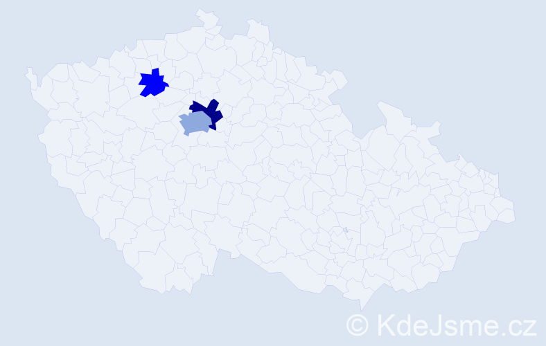 Příjmení: 'Hejzlová', počet výskytů 10 v celé ČR
