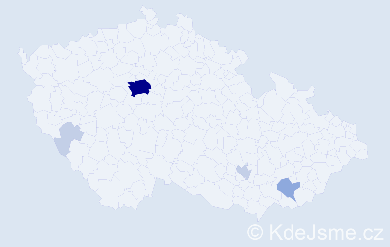 Příjmení: 'Davidovič', počet výskytů 15 v celé ČR
