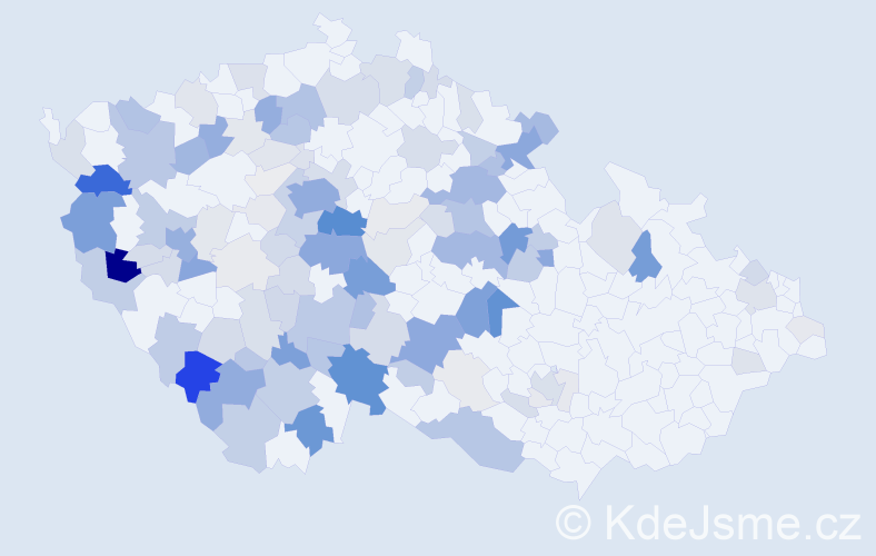 Příjmení: 'Zídková', počet výskytů 458 v celé ČR