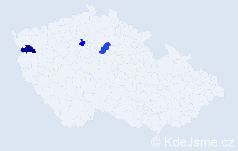 Příjmení: 'Krompigelová', počet výskytů 3 v celé ČR