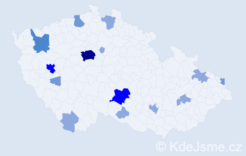 Příjmení: 'Fillo', počet výskytů 30 v celé ČR