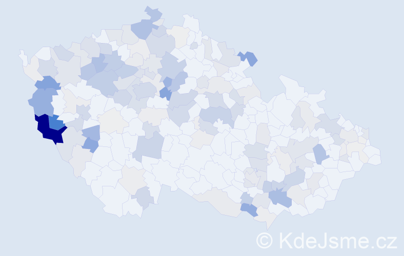 Příjmení: 'Ledvinová', počet výskytů 543 v celé ČR