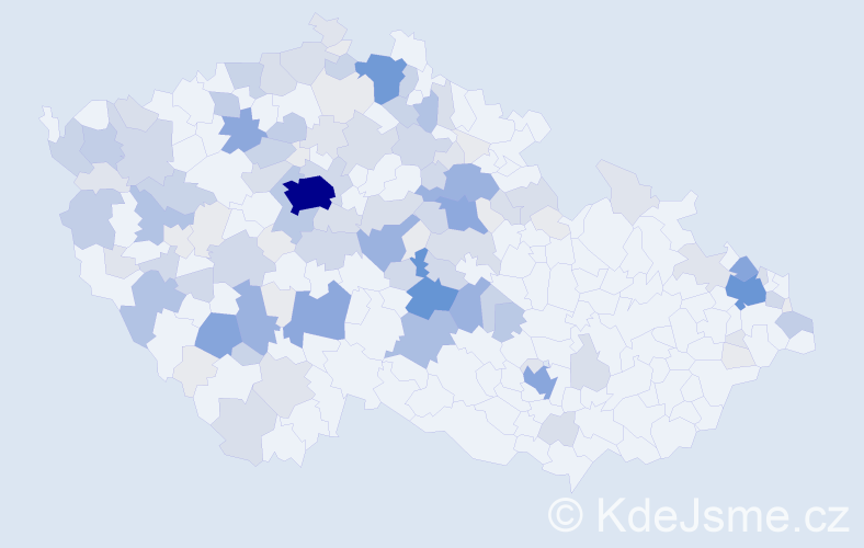 Příjmení: 'Myslivcová', počet výskytů 507 v celé ČR