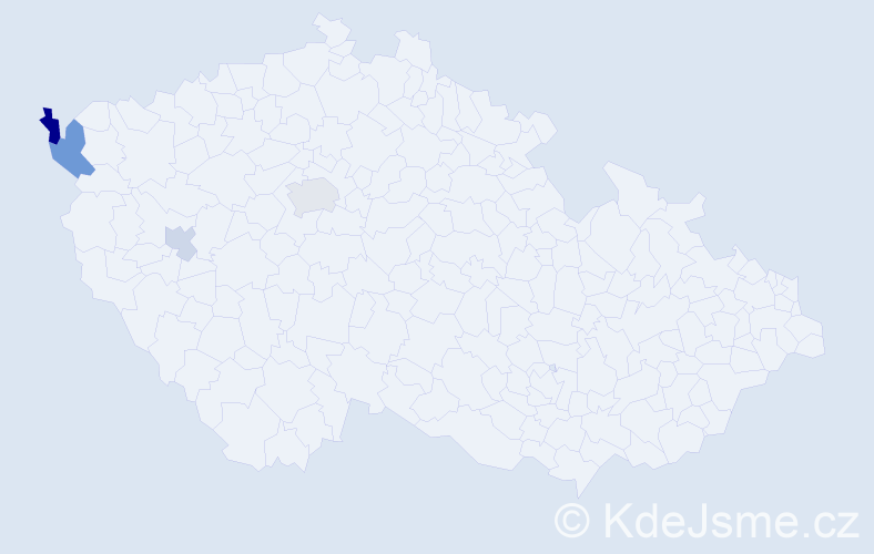 Příjmení: 'Hannsmannová', počet výskytů 7 v celé ČR