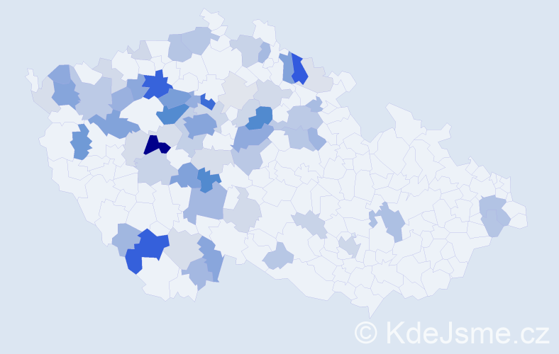 Příjmení: 'Pichlová', počet výskytů 217 v celé ČR