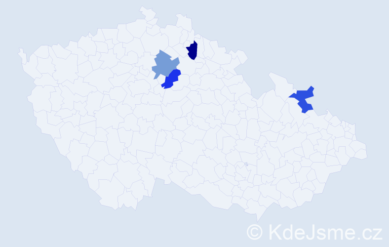 Příjmení: 'Ferjanec', počet výskytů 4 v celé ČR