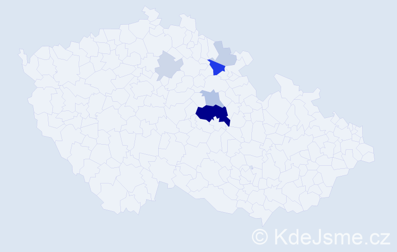 Příjmení: 'Seidenglancová', počet výskytů 19 v celé ČR
