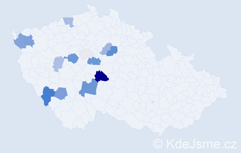 Příjmení: 'Želivská', počet výskytů 31 v celé ČR