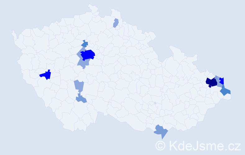 Příjmení: 'Szewczyková', počet výskytů 42 v celé ČR