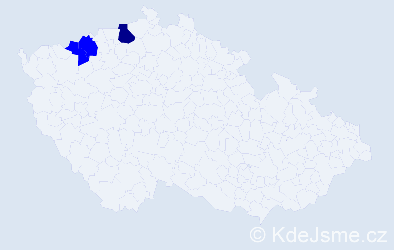 Příjmení: 'Freytág', počet výskytů 4 v celé ČR