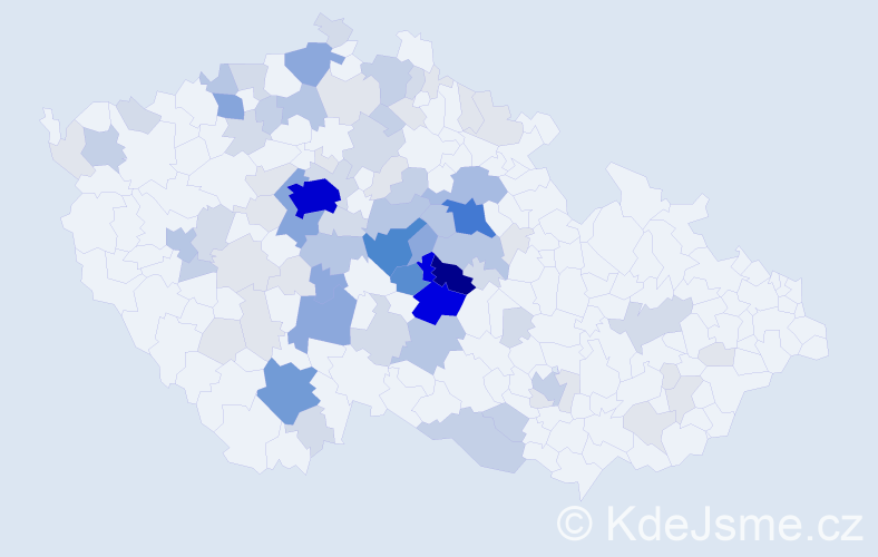 Příjmení: 'Piskačová', počet výskytů 309 v celé ČR