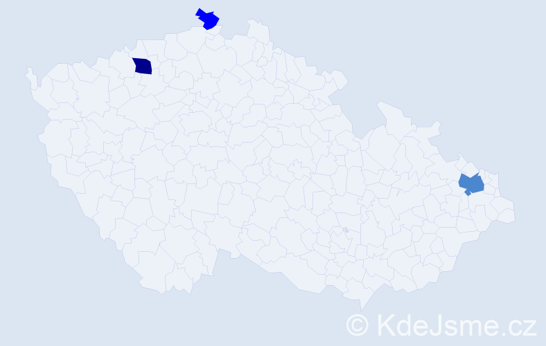 Příjmení: 'Weihs', počet výskytů 6 v celé ČR