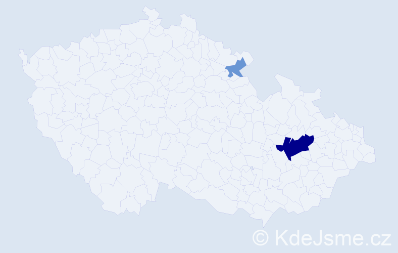 Příjmení: 'Rysnarová', počet výskytů 6 v celé ČR