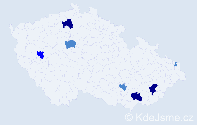 Příjmení: 'Ebringerová', počet výskytů 14 v celé ČR