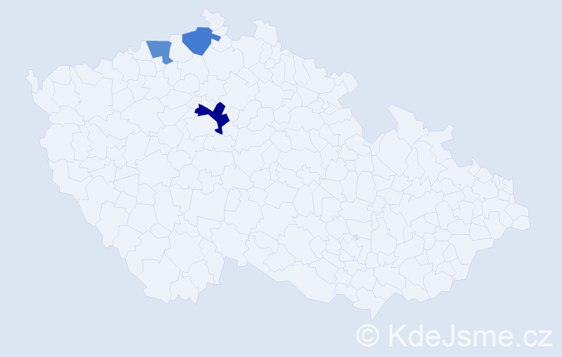 Příjmení: 'Demus', počet výskytů 4 v celé ČR