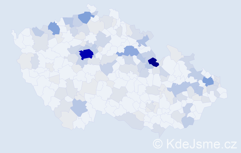 Příjmení: 'Luxová', počet výskytů 422 v celé ČR