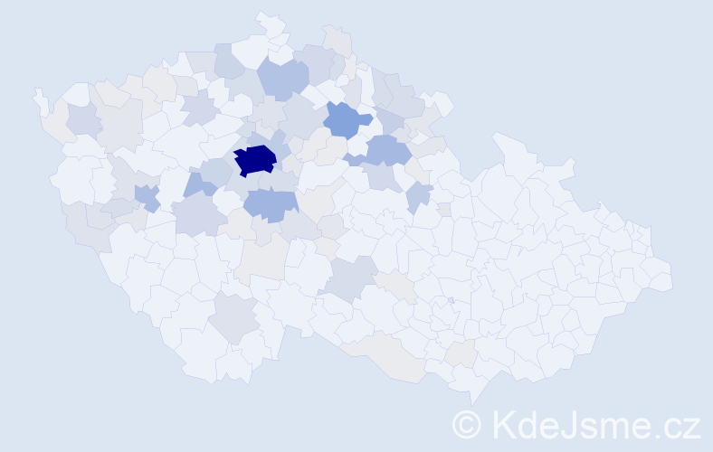 Příjmení: 'Pávová', počet výskytů 323 v celé ČR