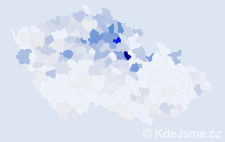 Příjmení: 'Bartoníčková', počet výskytů 639 v celé ČR