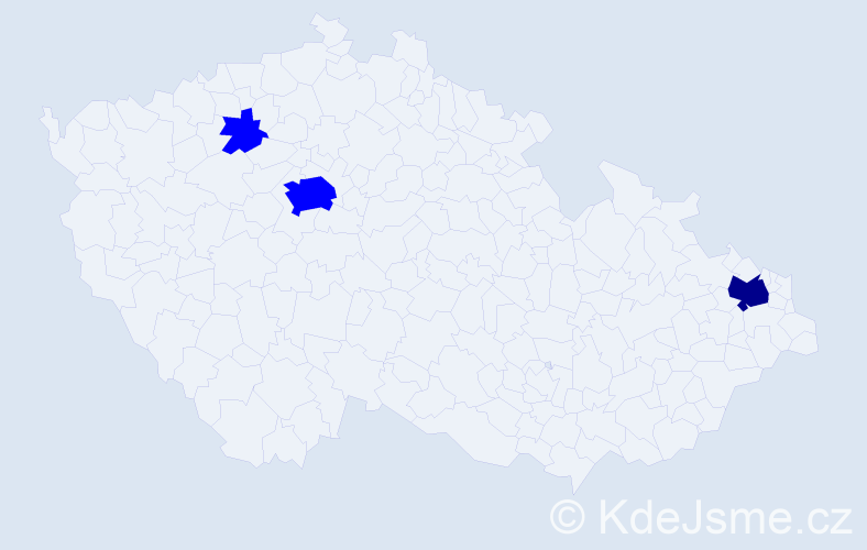Příjmení: 'Báleková', počet výskytů 4 v celé ČR