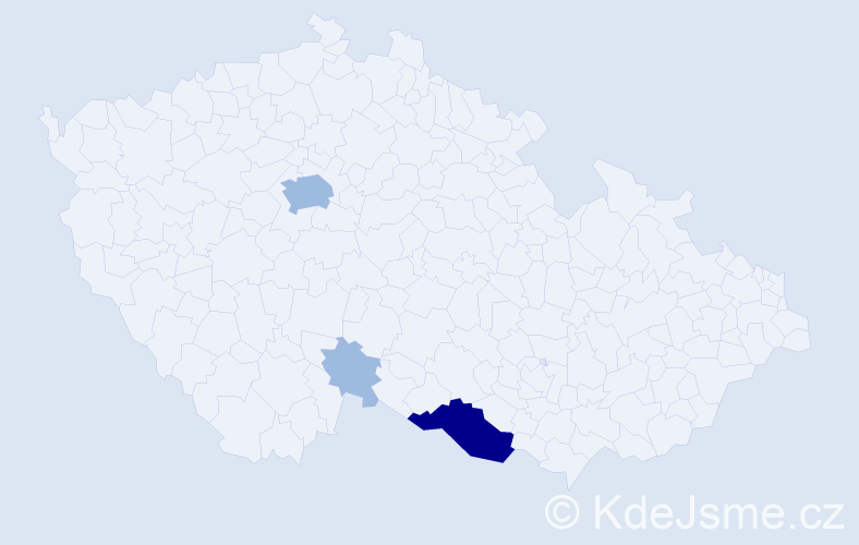 Příjmení: 'Ternény', počet výskytů 6 v celé ČR