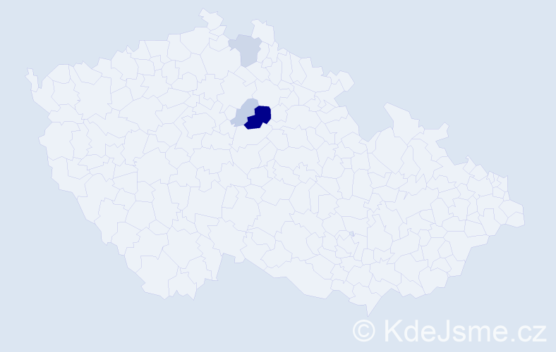 Příjmení: 'Vojenčiaková', počet výskytů 11 v celé ČR
