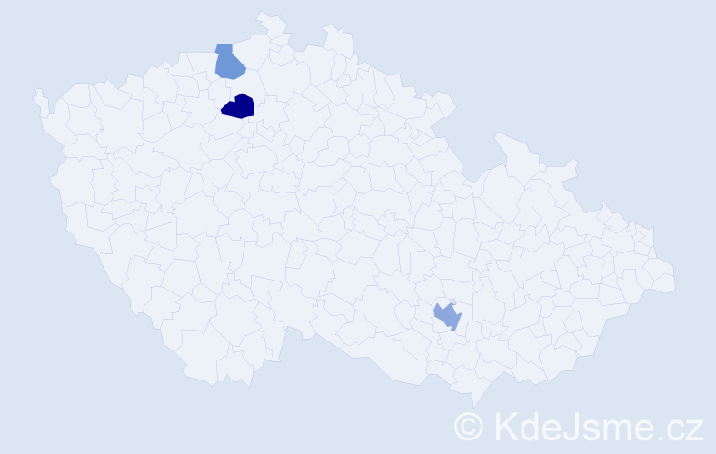 Příjmení: 'Panschabová', počet výskytů 7 v celé ČR
