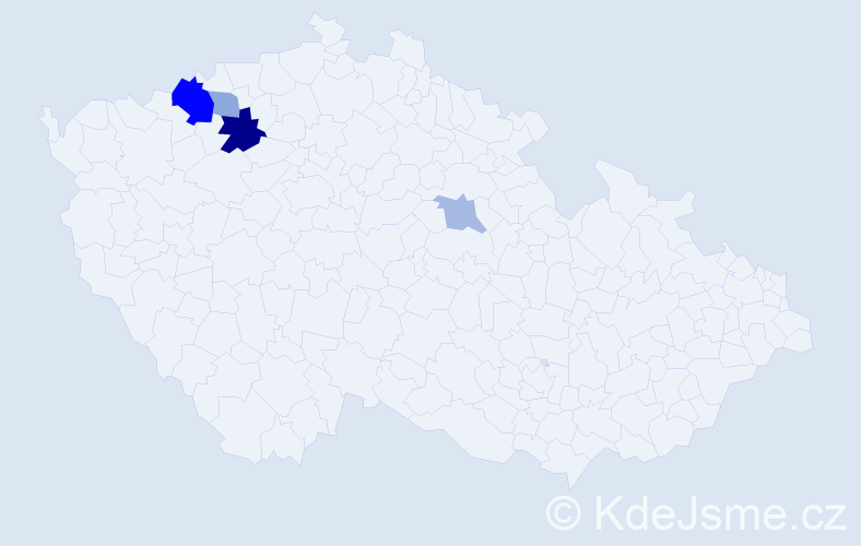 Příjmení: 'Zierhut', počet výskytů 9 v celé ČR