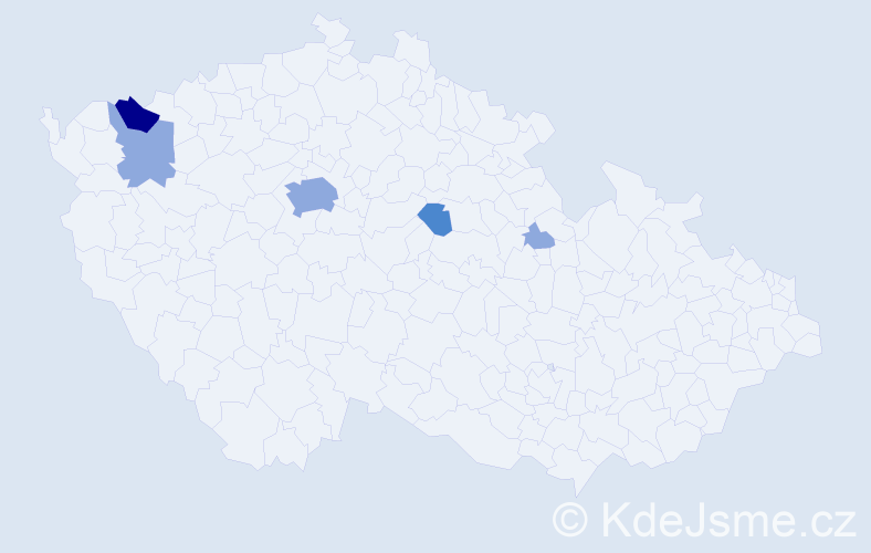 Příjmení: 'Rjaško', počet výskytů 10 v celé ČR