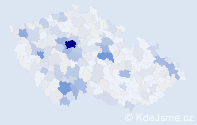 Příjmení: 'Korbelová', počet výskytů 1059 v celé ČR