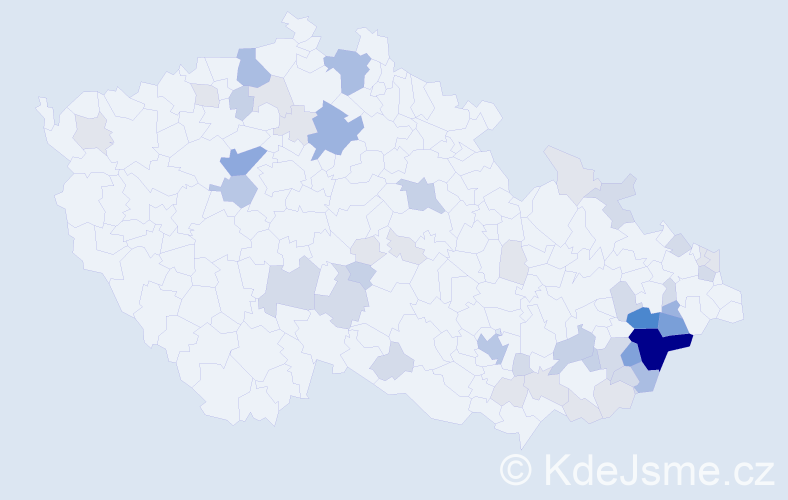 Příjmení: 'Bambuch', počet výskytů 164 v celé ČR