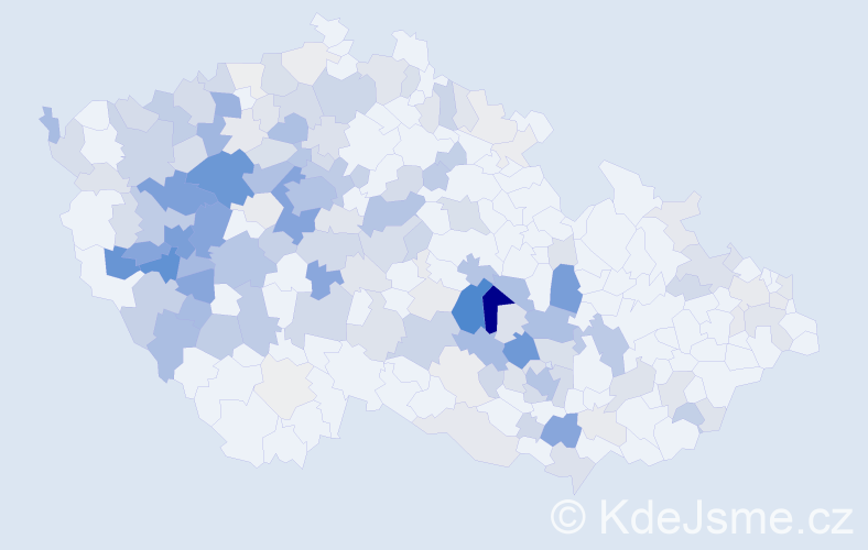 Příjmení: 'Topinková', počet výskytů 633 v celé ČR