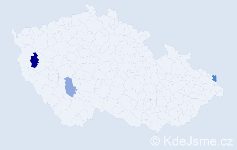 Příjmení: 'Dziambová', počet výskytů 11 v celé ČR