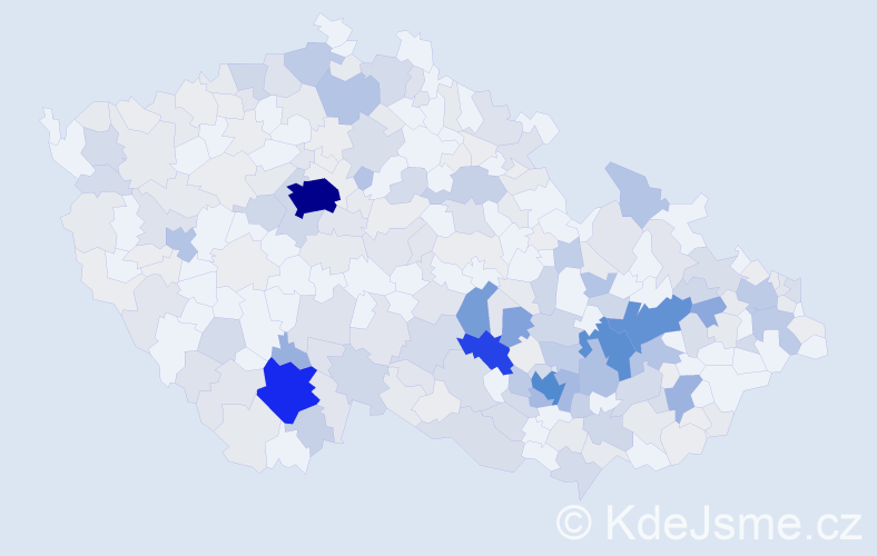 Příjmení: 'Ambrož', počet výskytů 1036 v celé ČR