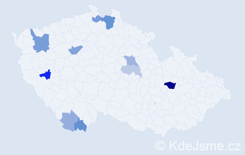 Příjmení: 'Brozová', počet výskytů 22 v celé ČR