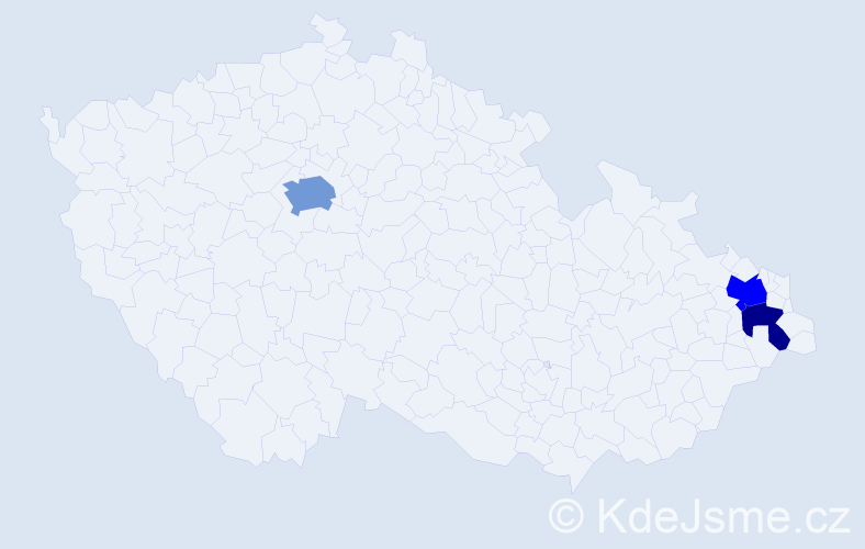 Příjmení: 'Oboda', počet výskytů 12 v celé ČR