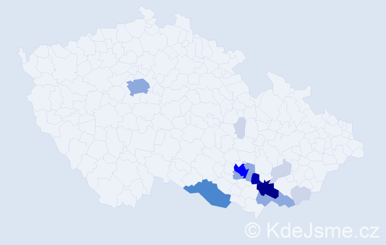 Příjmení: 'Novoměstská', počet výskytů 56 v celé ČR