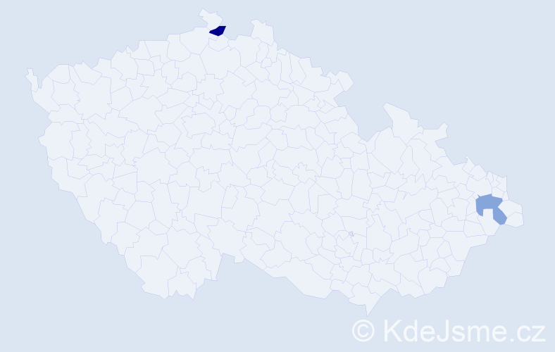 Příjmení: 'Litava', počet výskytů 4 v celé ČR