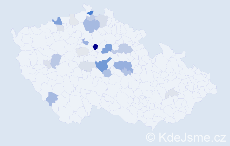 Příjmení: 'Sajfrt', počet výskytů 61 v celé ČR