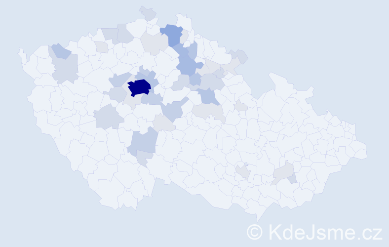 Příjmení: 'Drozenová', počet výskytů 121 v celé ČR