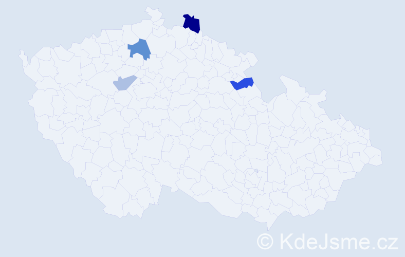Příjmení: 'Ceithamel', počet výskytů 6 v celé ČR