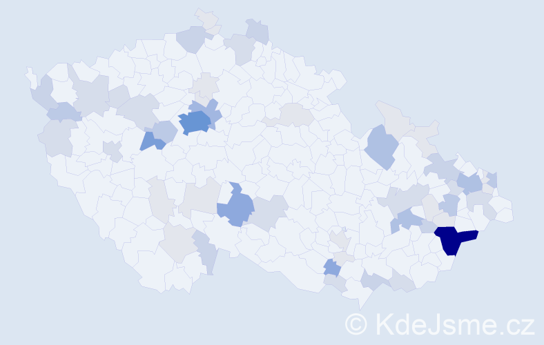 Příjmení: 'Provázková', počet výskytů 175 v celé ČR