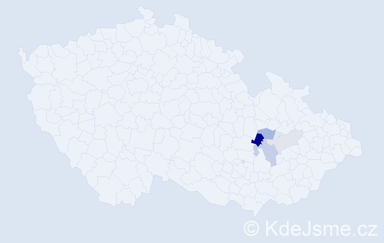 Příjmení: 'Hochwald', počet výskytů 7 v celé ČR