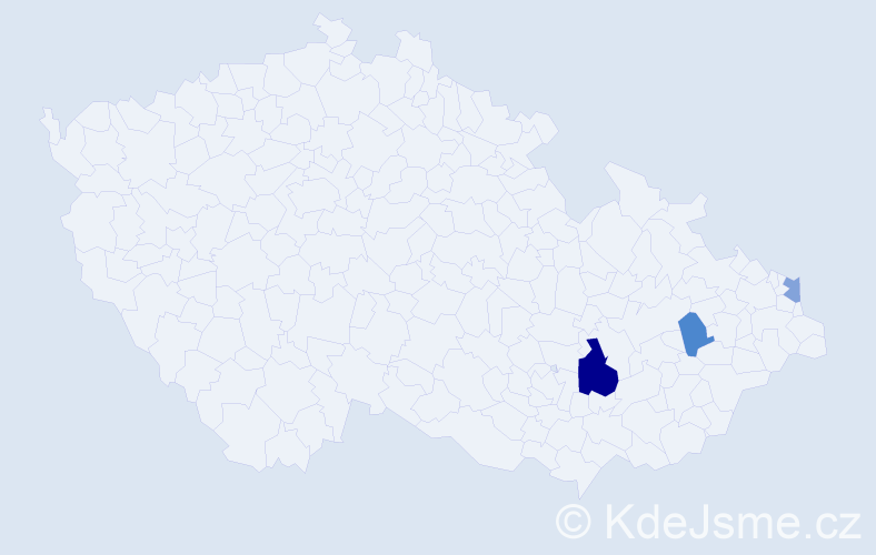 Příjmení: 'Pukowietz', počet výskytů 5 v celé ČR