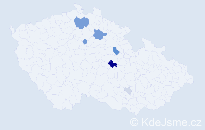 Příjmení: 'Chalupnik', počet výskytů 12 v celé ČR