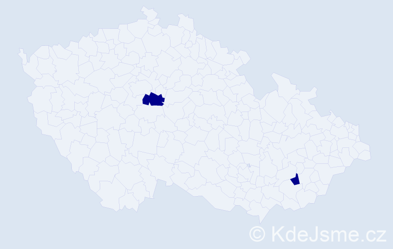Příjmení: 'Venter', počet výskytů 2 v celé ČR