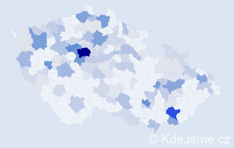 Příjmení: 'Burián', počet výskytů 330 v celé ČR