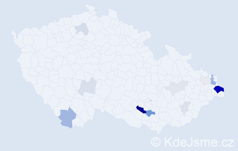 Příjmení: 'Szromek', počet výskytů 38 v celé ČR