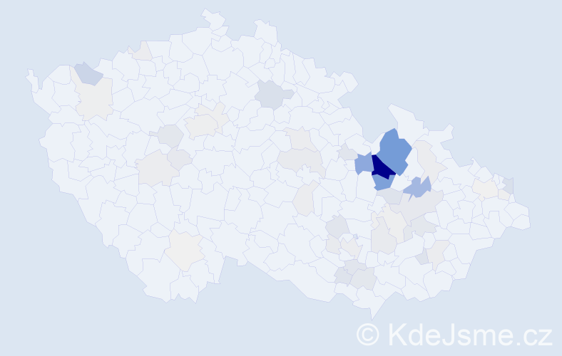 Příjmení: 'Krňávek', počet výskytů 227 v celé ČR